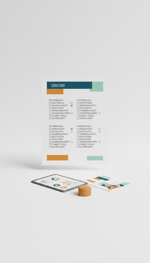 Checklist consulenza personalizzata stampata