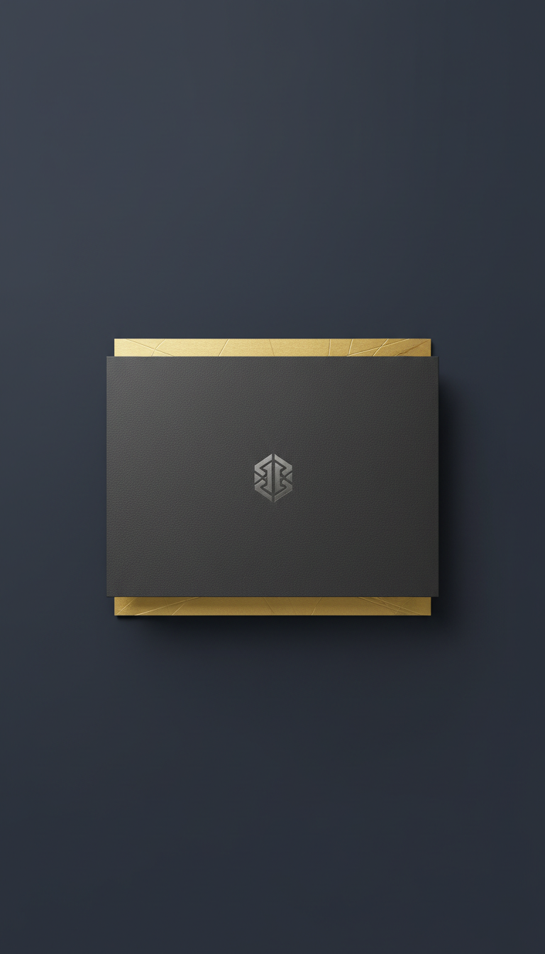 Cartella navy imperiale con logo