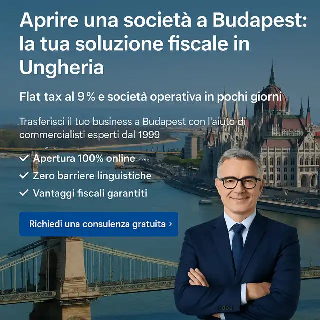 Annuncio di servizi aziendali.