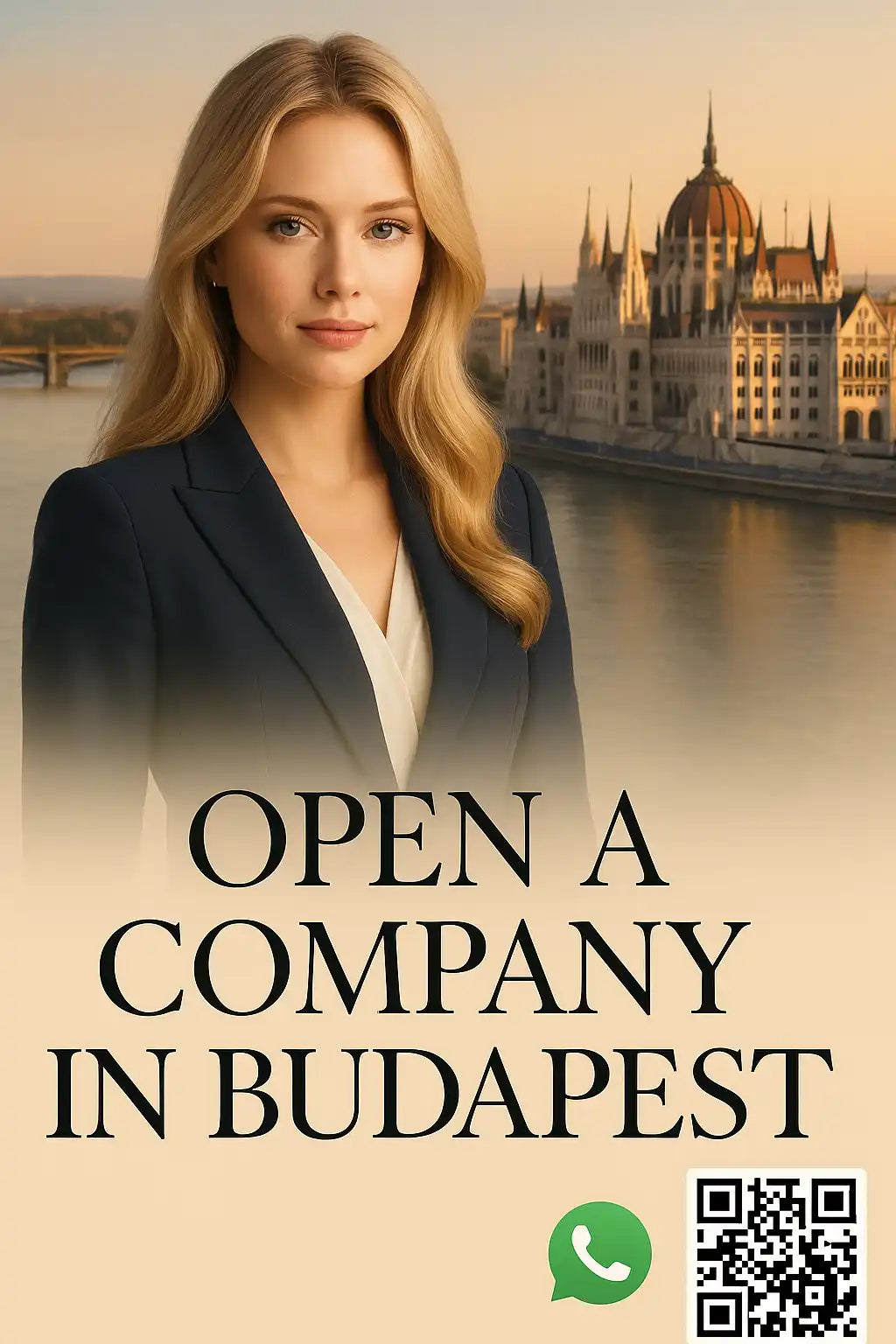 Immagine promozionale per l'apertura di una società a Budapest.